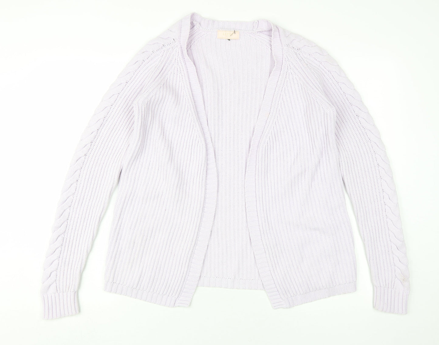 Lipsy Girls Purple Cardigan 11-12 Years Cotton Blend