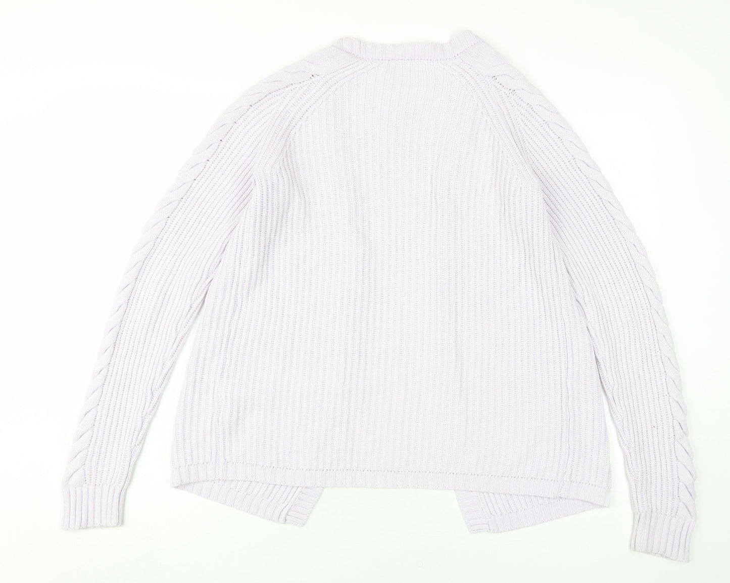 Lipsy Girls Purple Cardigan 11-12 Years Cotton Blend