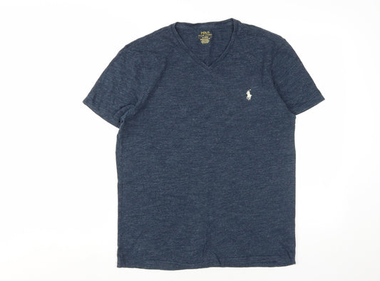Ralph Lauren Men's Blue M V-Neck Slim Fit T-Shirt