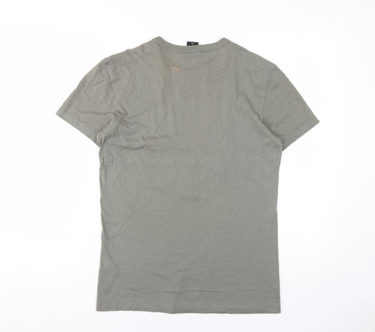G-Star Raw Men's Grey S Short Sleeve Crew Neck T-Shirt