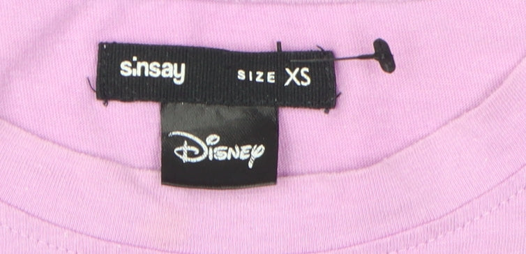Sinsay Women's Pink XS Mickey Mouse T-Shirt