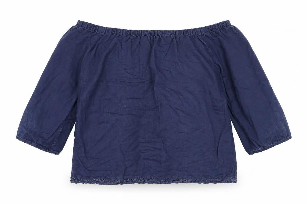 Marks and Spencer Women's Blue Blouse Size 8 Casual