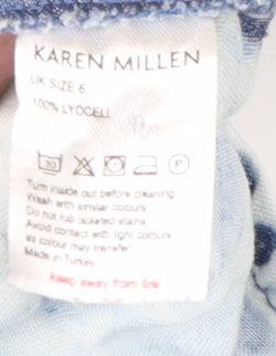 Karen Millen Women's Blue Shirt Dress Size 6