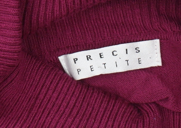 Precis Petite Women's Purple Roll Neck Jumper S