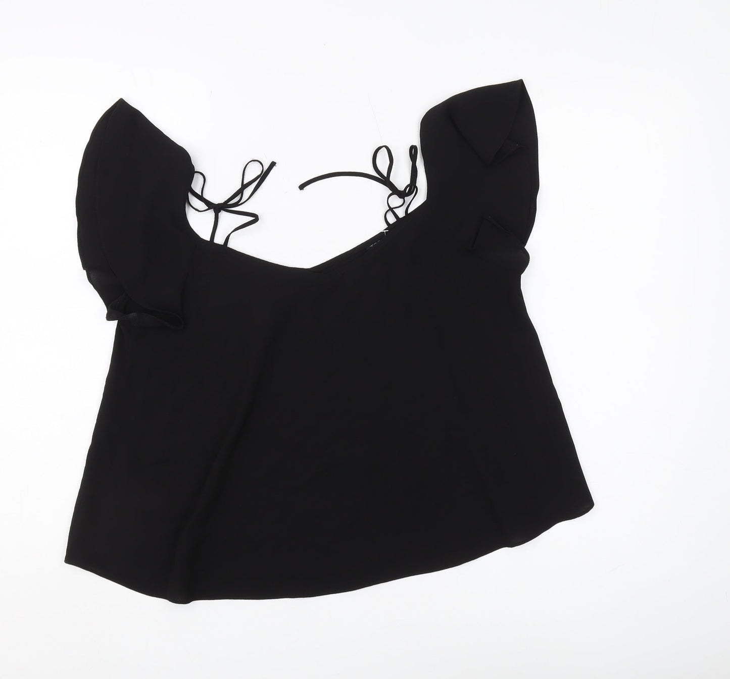 Topshop Black Women's Sleeveless Blouse Size 10