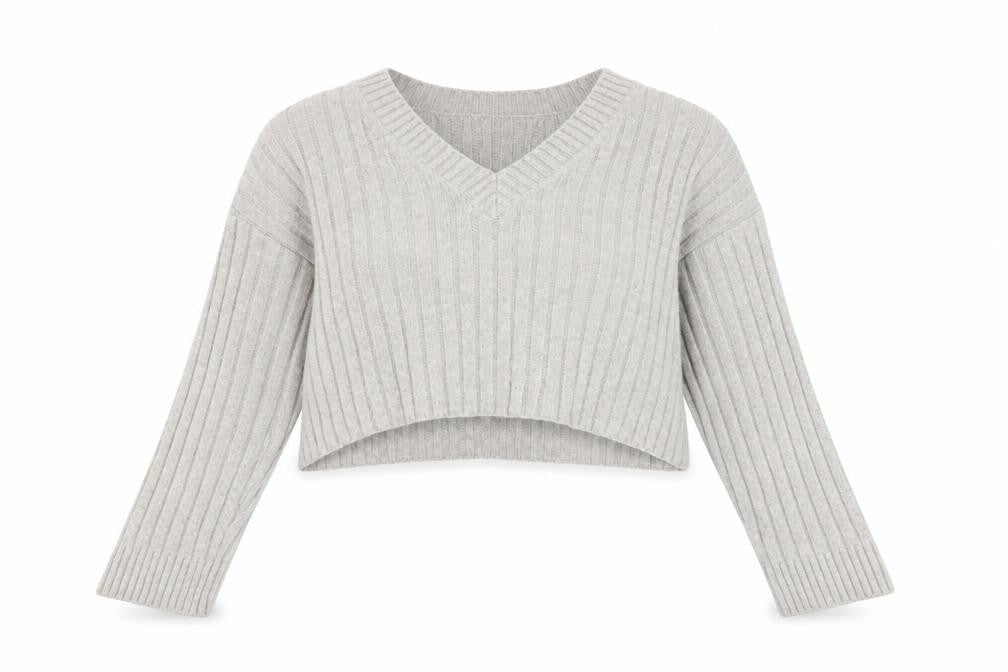 Urban Outfitters Beige V-Neck Pullover Jumper XS