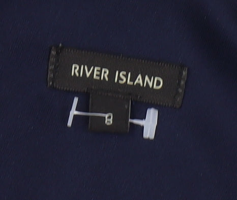 River Island Women’s Blue A-Line Short Dress Size 12
