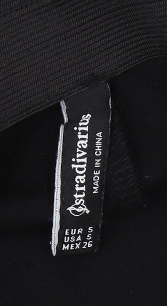 Stradivarius Women's Black Pencil Skirt - Size S
