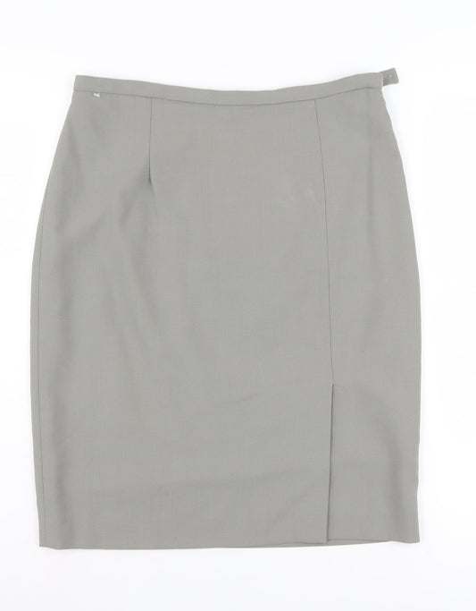 Ted Baker Women's Grey Pencil Skirt Size 10 Workwear