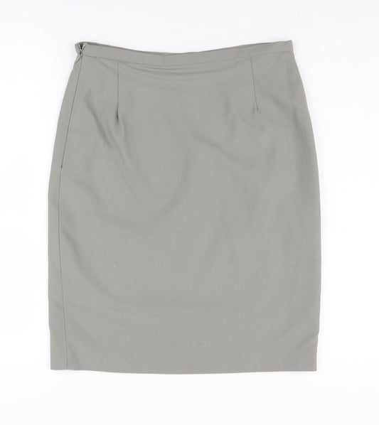 Ted Baker Women's Grey Pencil Skirt Size 10 Workwear