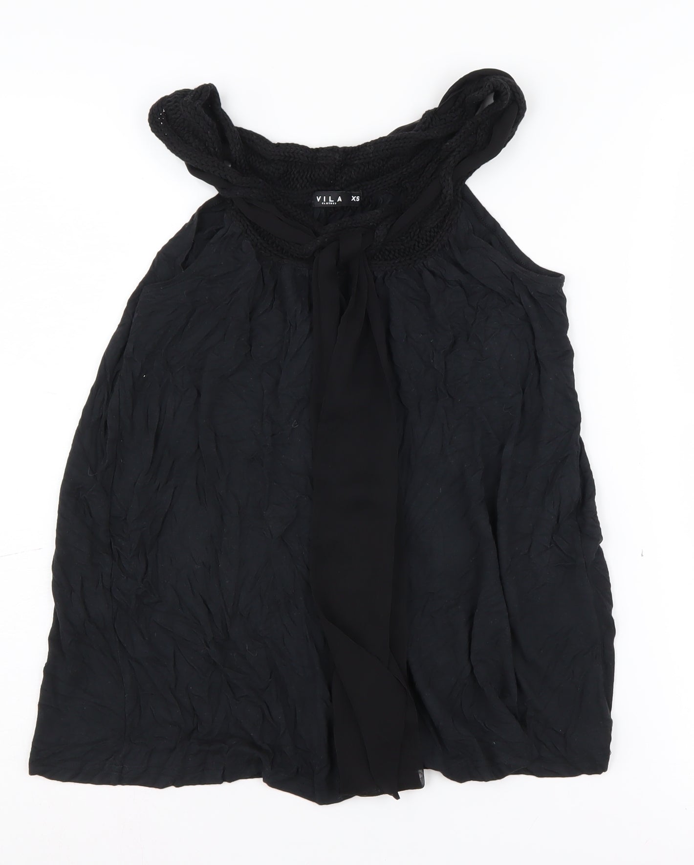 Vila Women's Black Sleeveless Blouse - XS