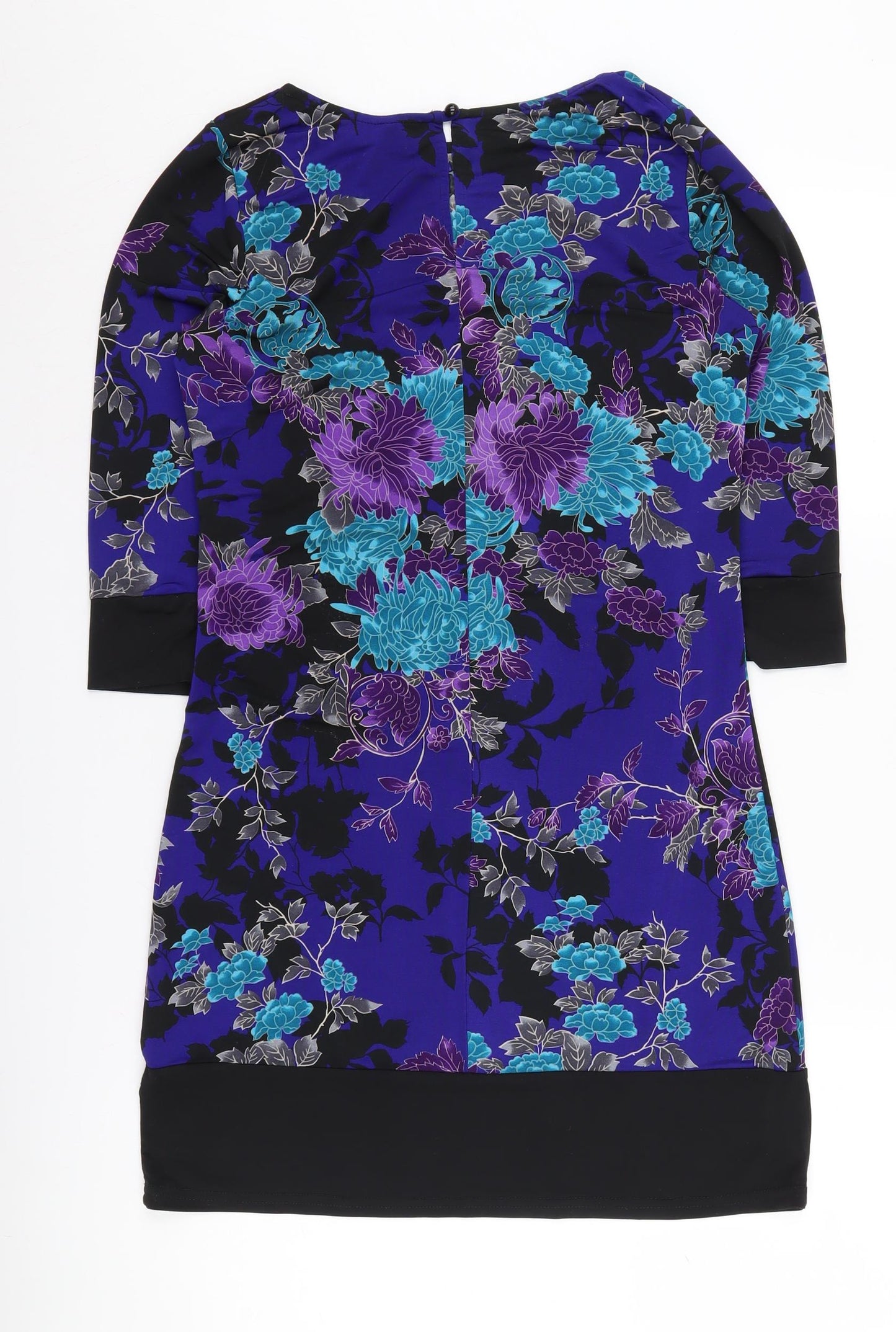 New Look Women's Multicoloured Floral Shift Dress Size 10