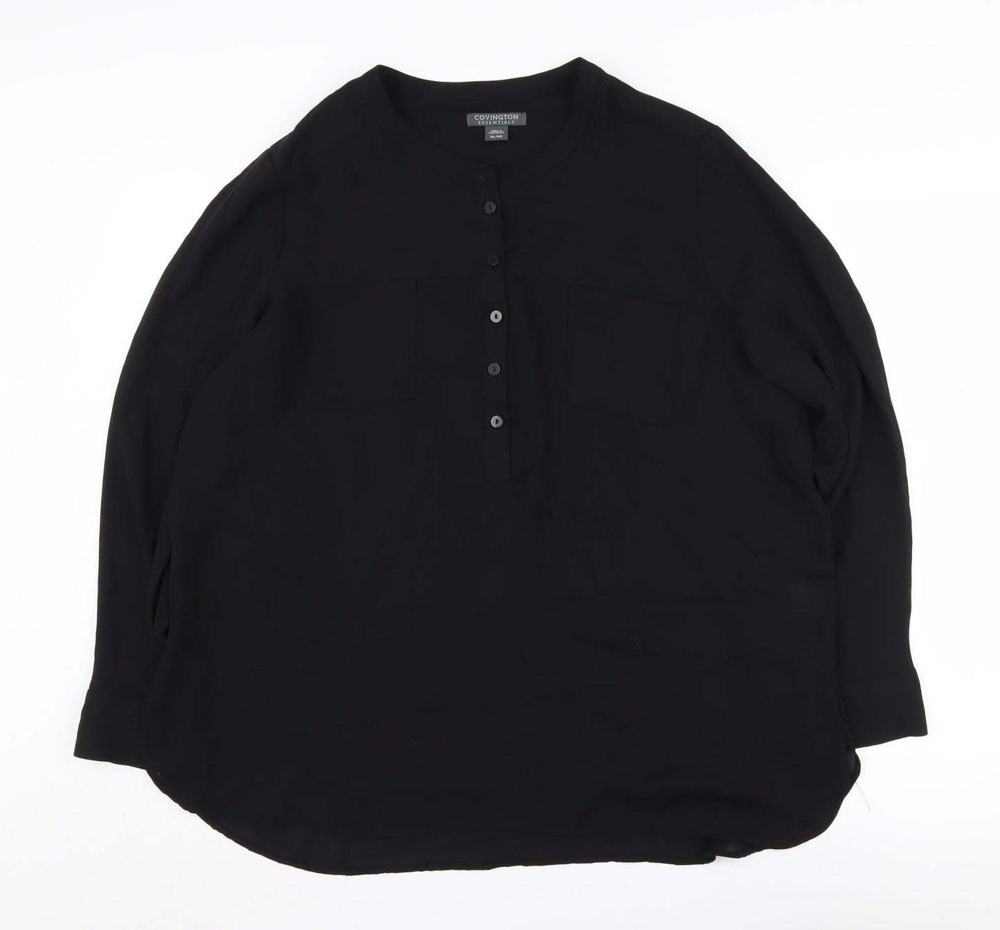 Covington Women's Black Button-Up Shirt XL
