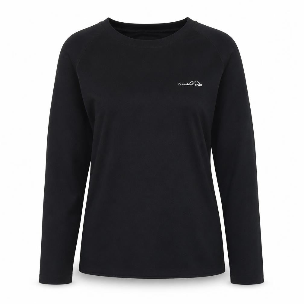 Freedom Trail Women's Black Long Sleeve Pullover Top 10