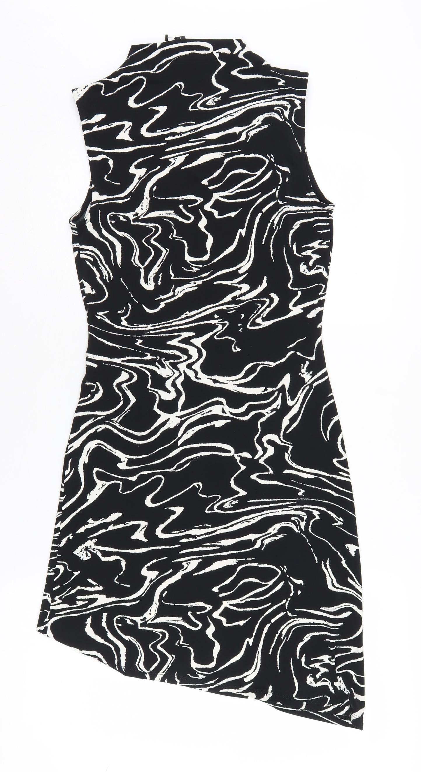 River Island Women's Black Bodycon Dress Size 8