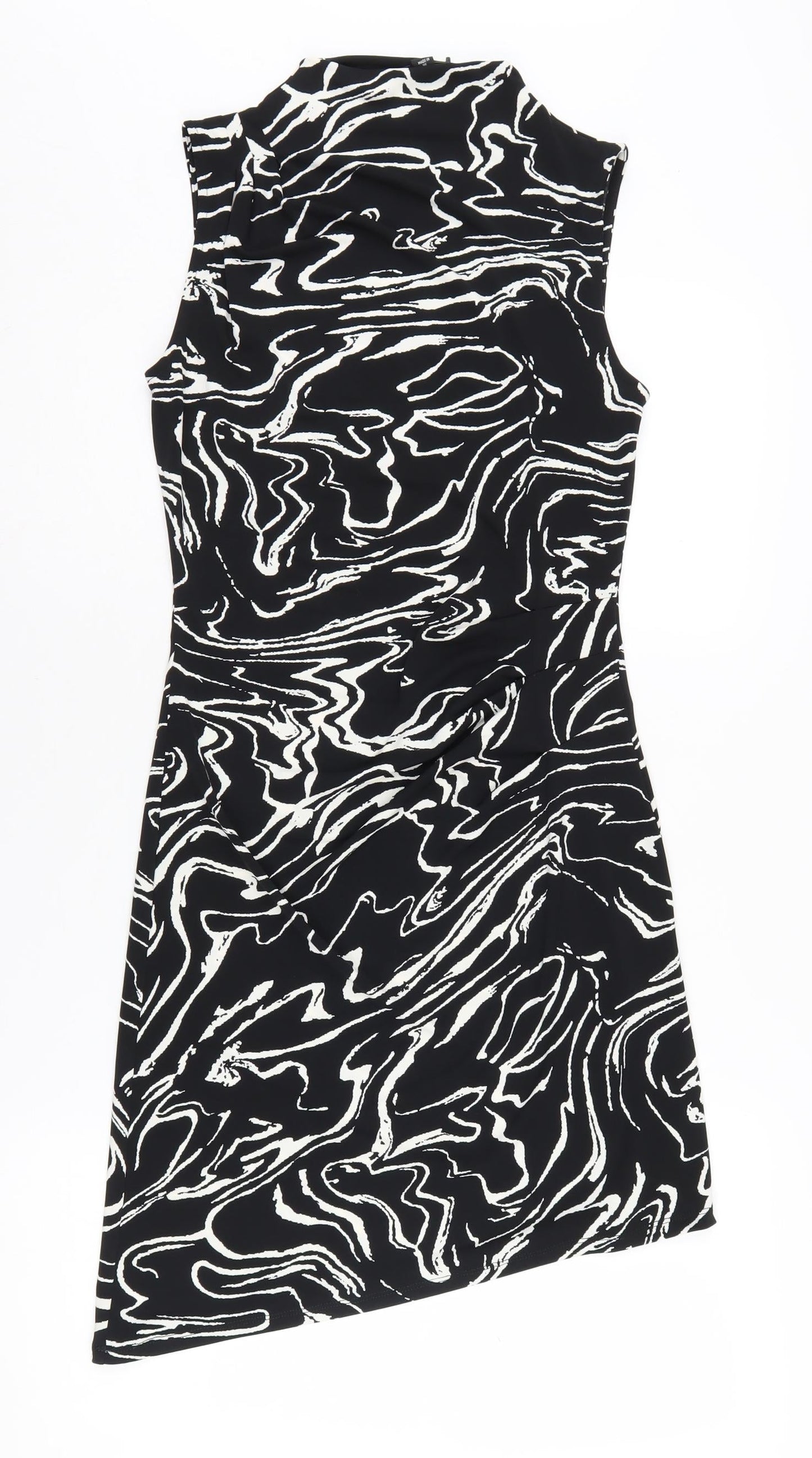 River Island Women's Black Bodycon Dress Size 8
