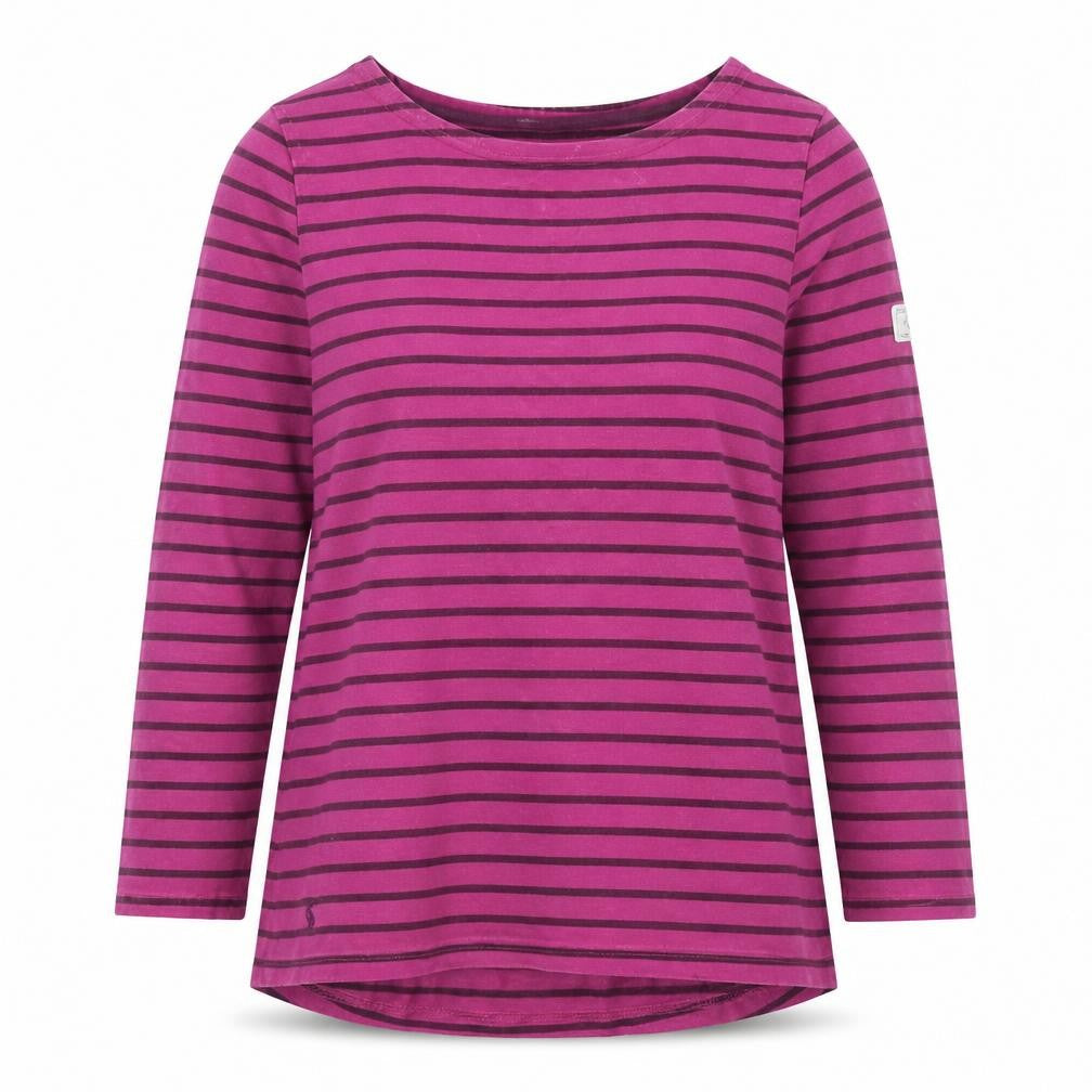Womens UK Size S Joules Purple Cotton T-Shirt