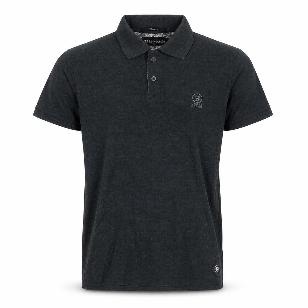 Crosshatch Men's Grey Polo M Short Sleeve