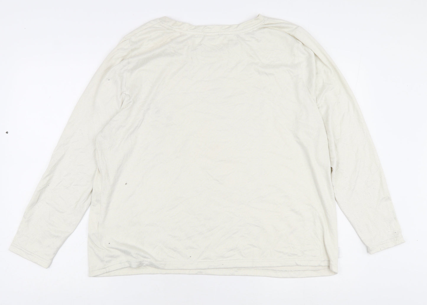 Disney Women's Ivory Minnie Mouse Long Sleeve T-Shirt