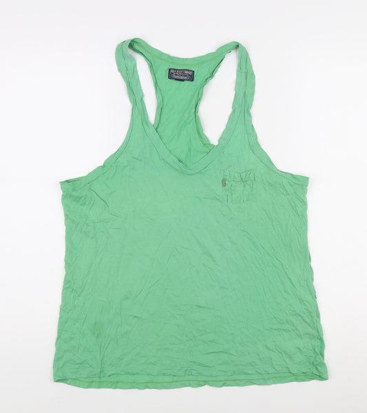 Polo Jeans Company Men's Green Sleeveless T-Shirt M