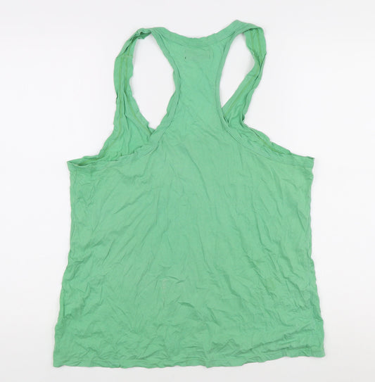 Polo Jeans Company Men's Green Sleeveless T-Shirt M