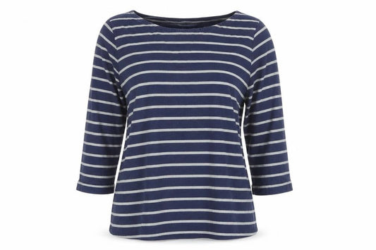 Womens UK Size 10 Crew Clothing Company Blue 100% Cotton T-Shirt