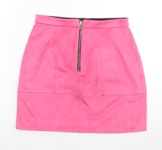 River Island Women's Pink Pencil Skirt Size 8