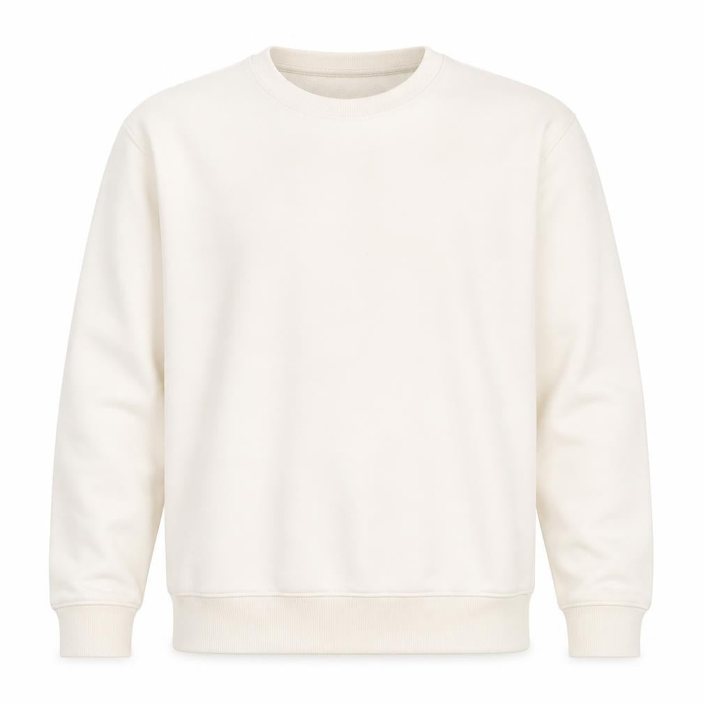 Zara Unisex Ivory Pullover Sweatshirt, Size 12