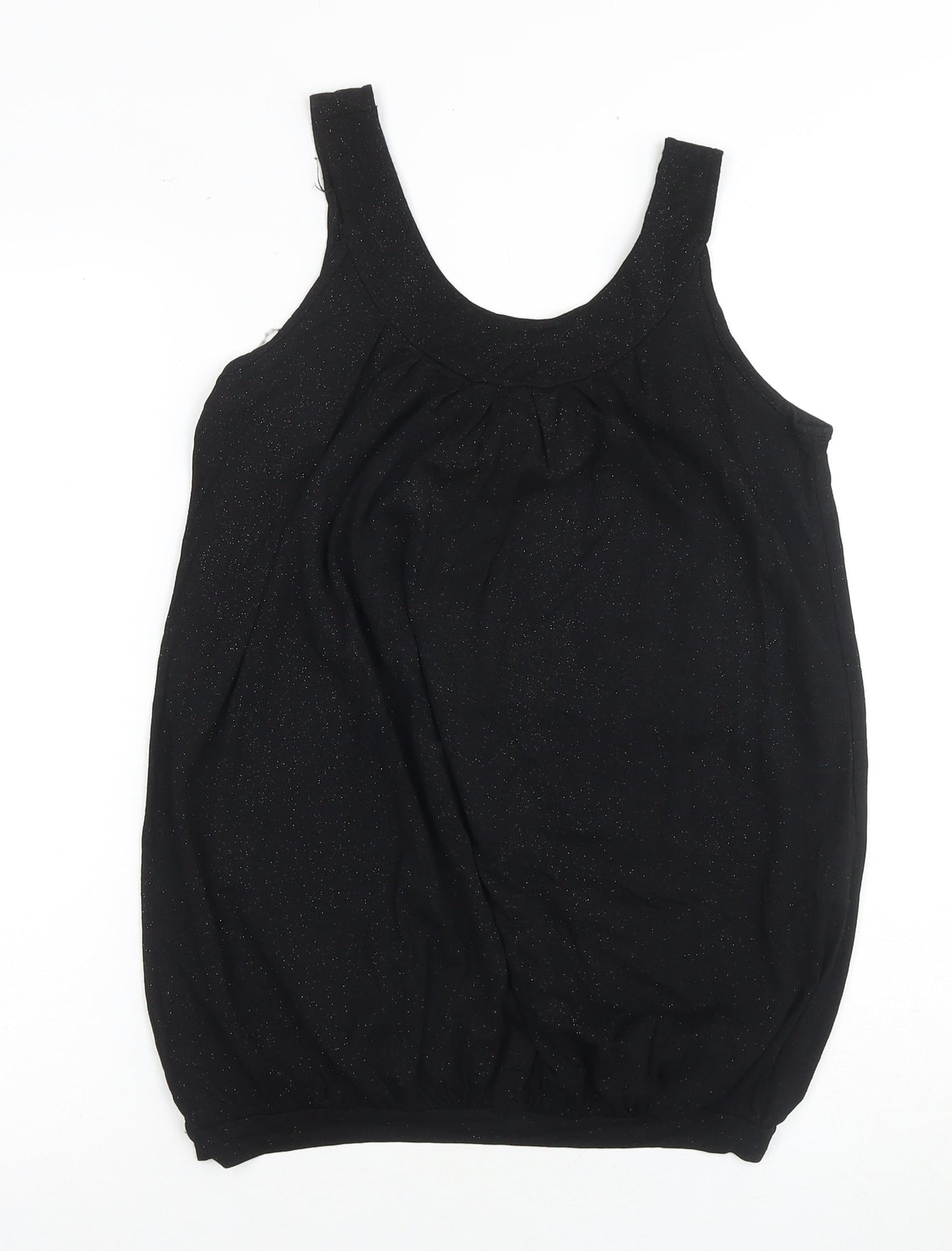 Amisu Women's Black Sleeveless Viscose Tank Top S