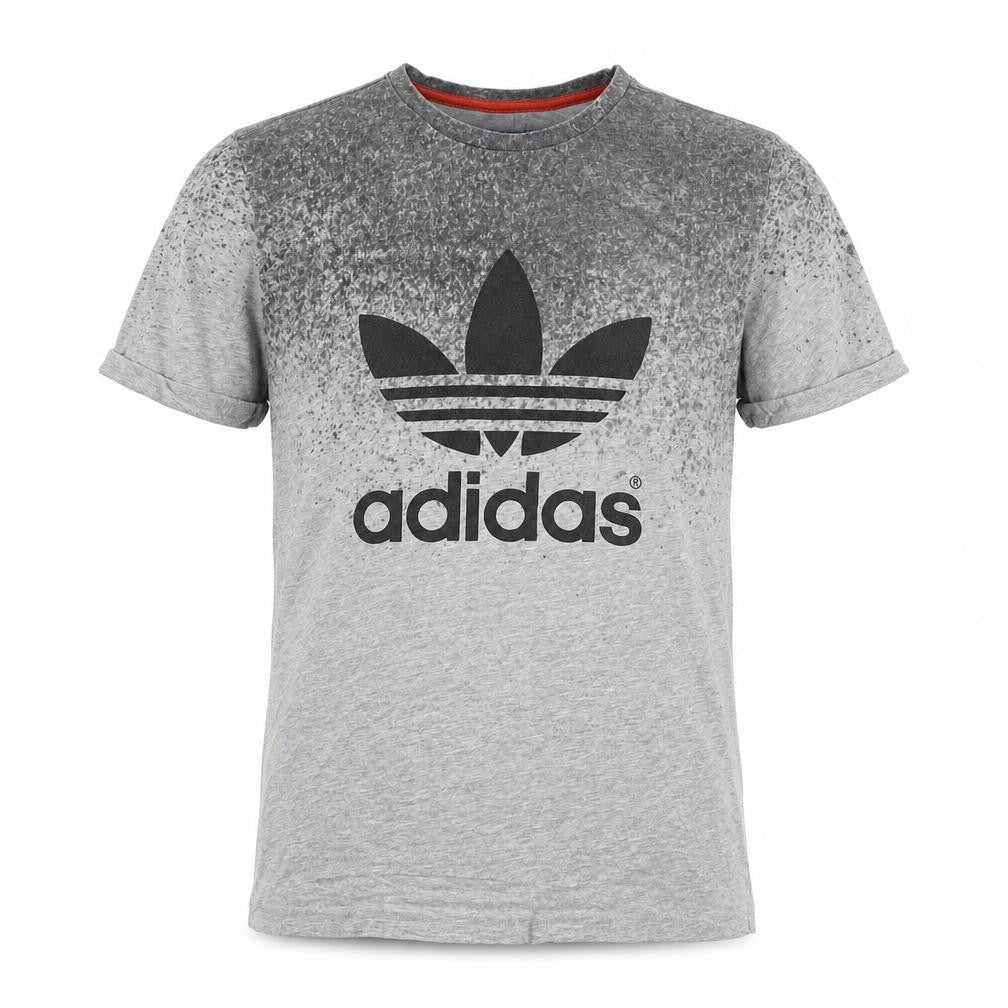 Adidas Womens Grey Graphic T-Shirt, Size 12
