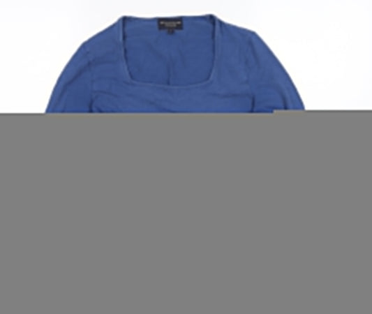 Paul Costelloe Women's Blue Basic T-Shirt Size 6