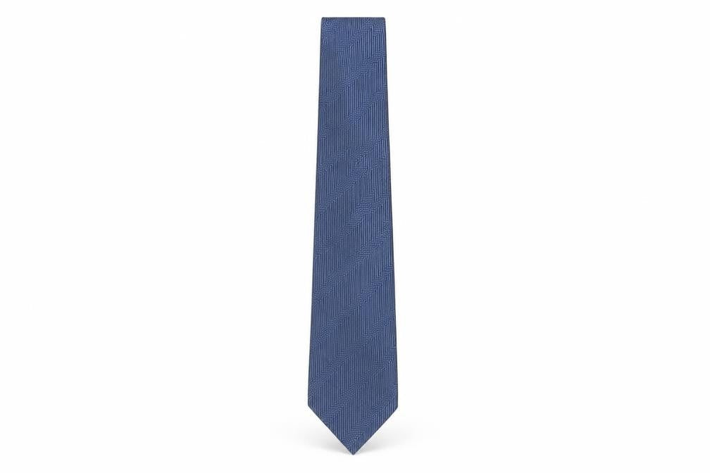 Romeo Gigli Men's Blue Silk Houndstooth Tie