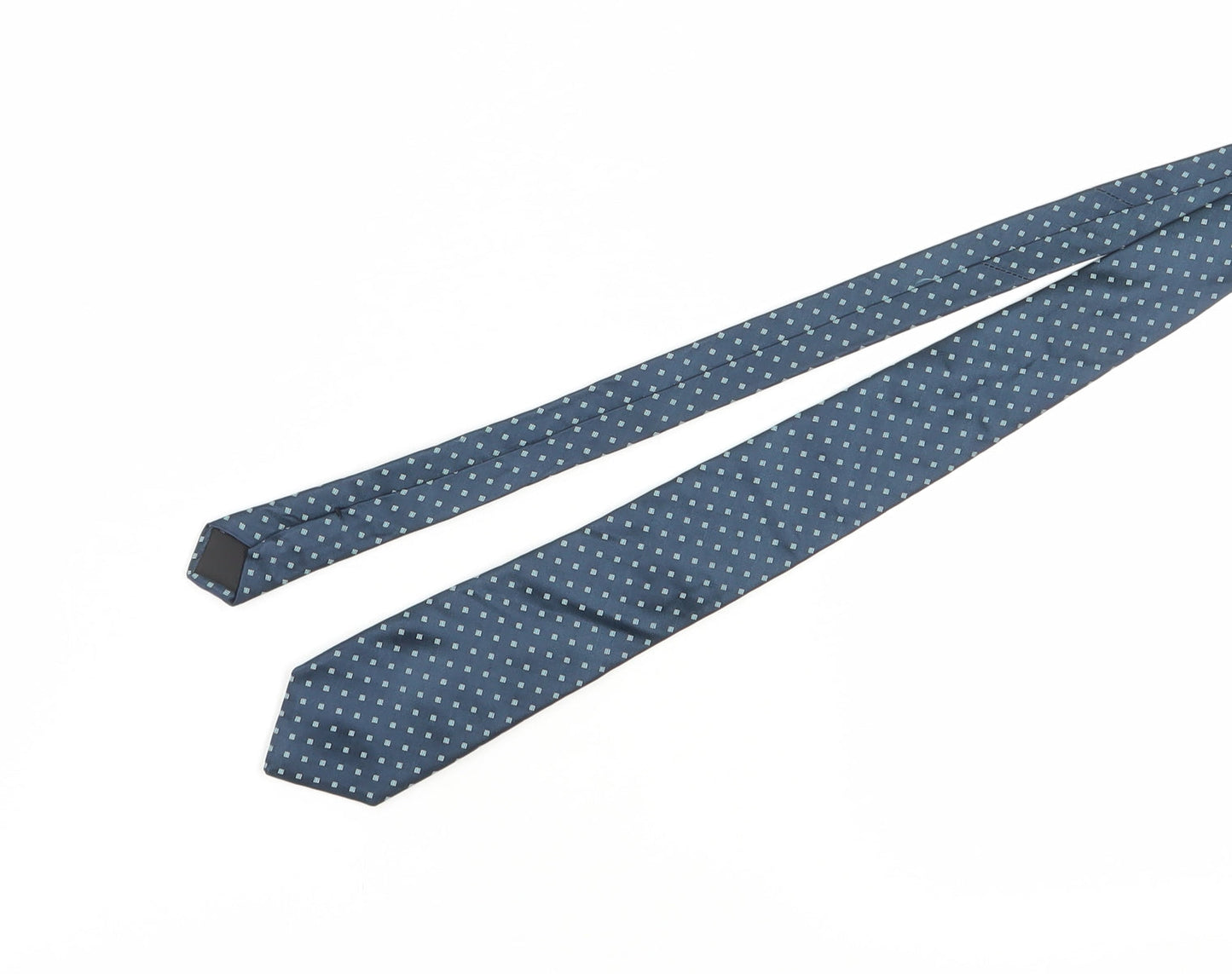 BOSS Men's Blue Silk Polka Dot Tie