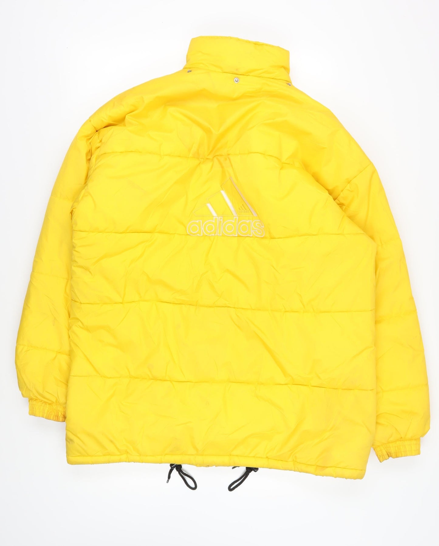 Adidas Men's Yellow Puffer Jacket XL Casual Style