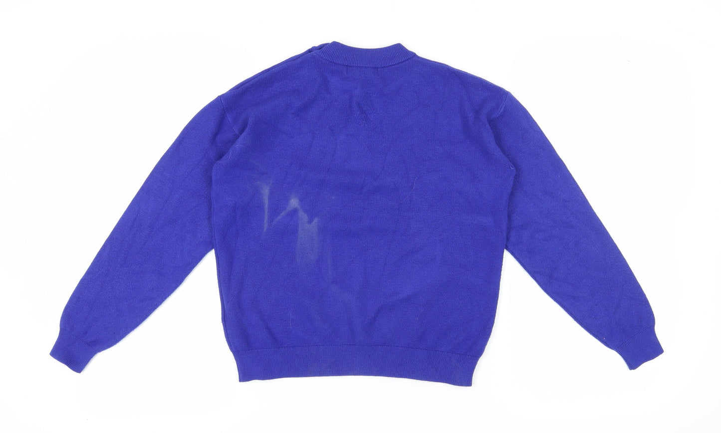 Marks and Spencer Women's Blue Pullover Jumper Size S