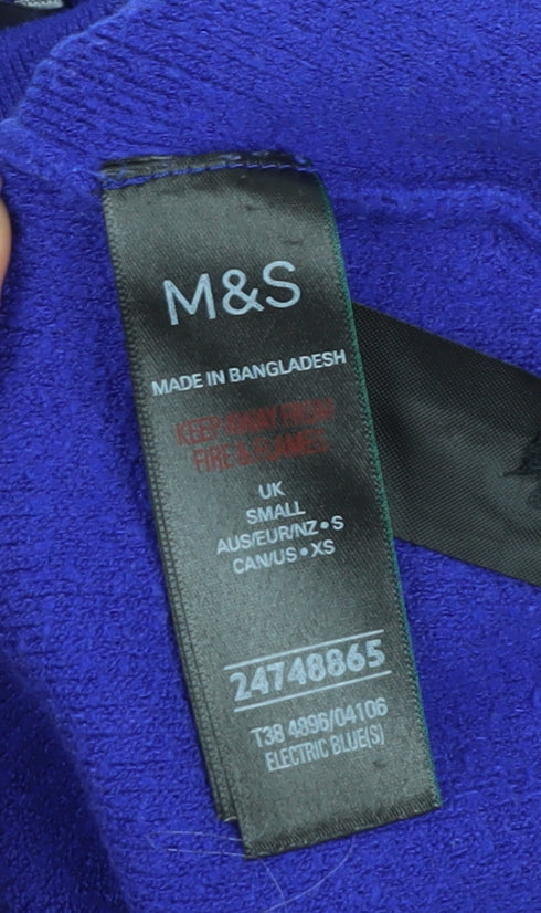 Marks and Spencer Women's Blue Pullover Jumper Size S