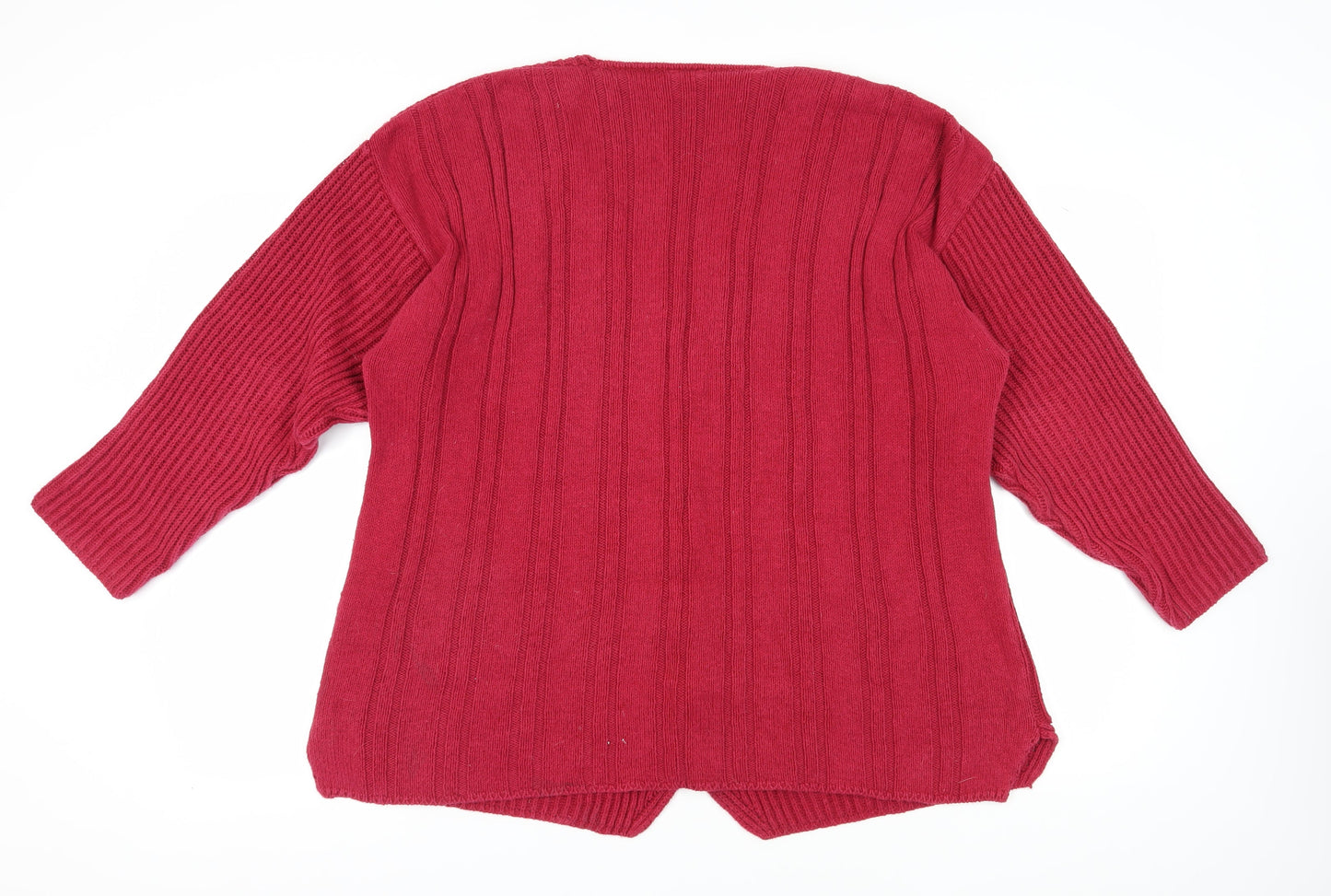 Next Women's Red Cardigan Large Cotton Knit