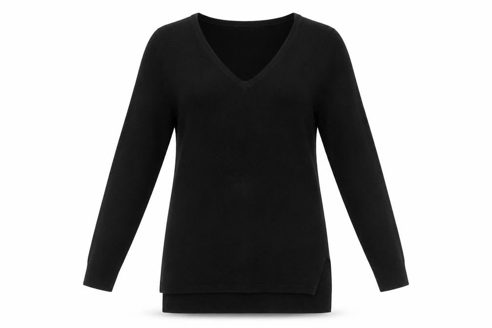 Marks and Spencer Women's Black V-Neck Pullover Jumper