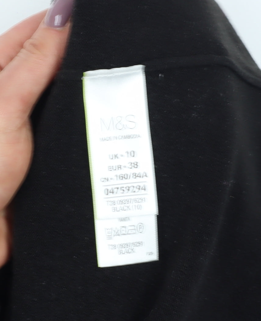 Marks and Spencer Women's Black V-Neck Pullover Jumper