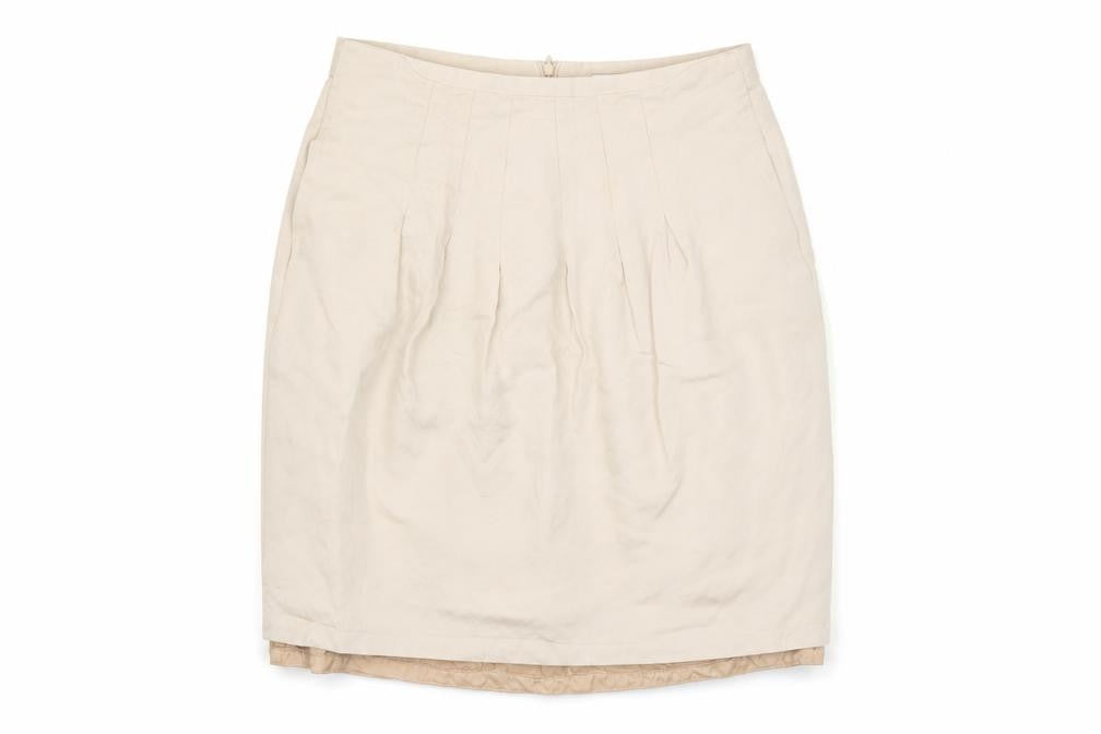 Zara Women's Beige Pencil Skirt, Size L, Business Casual