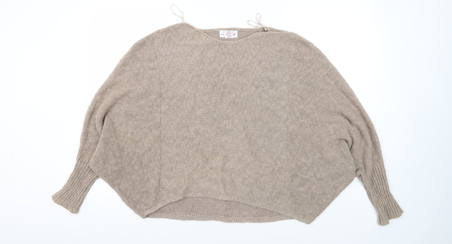 Shrinking Violet Women's Beige Pullover Jumper Size S