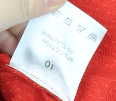 Dickins & Jones Women's Red A-Line Dress Size 10