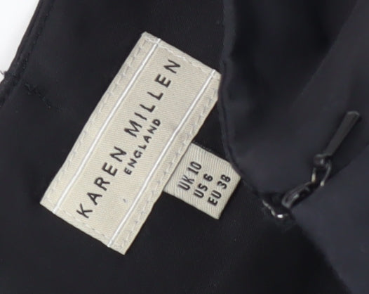 Karen Millen Women's Black Bodycon Dress Size 10