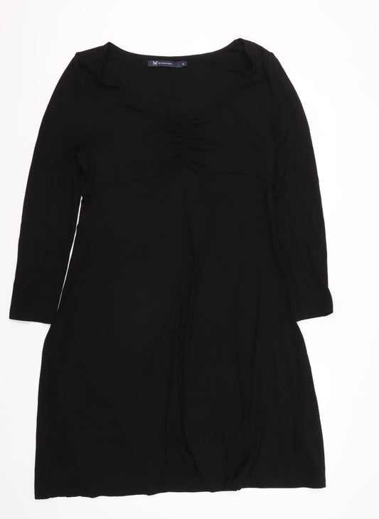 Crew Clothing Black Long Sleeve Women's Dress Size 14