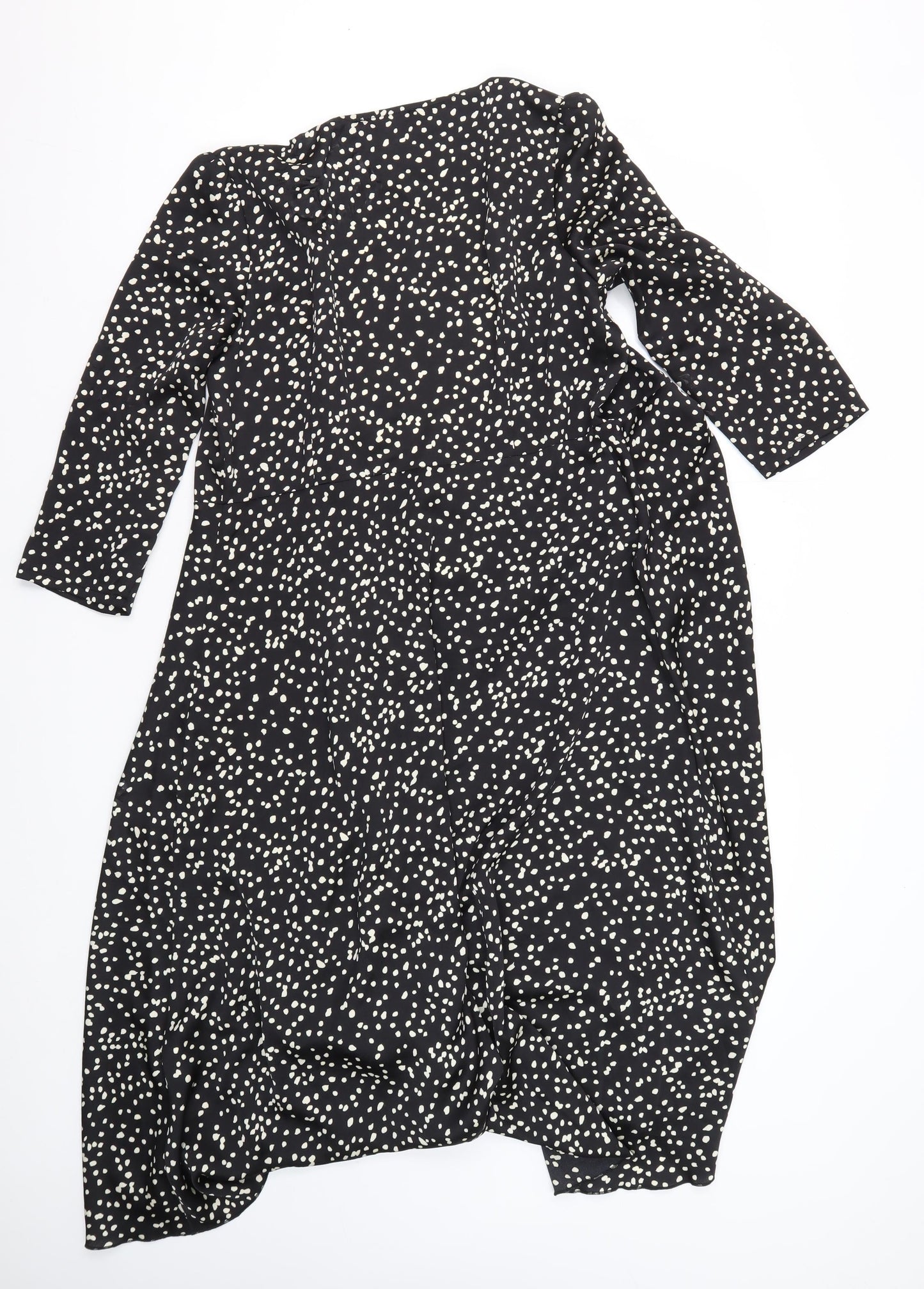 AngelEye Women's Black Polka Dot Dress Size 12