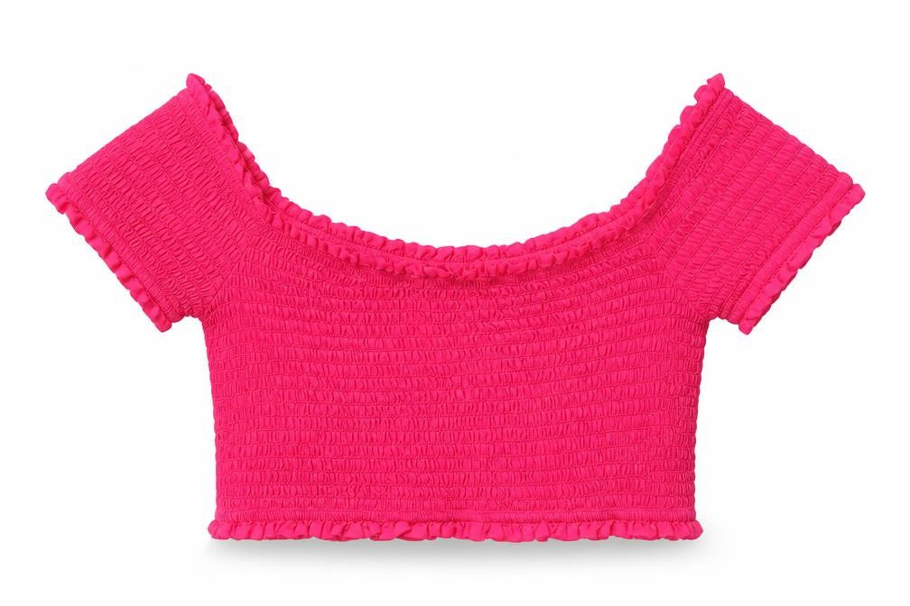 Womens UK Size M French Connection Pink Cotton Blouse