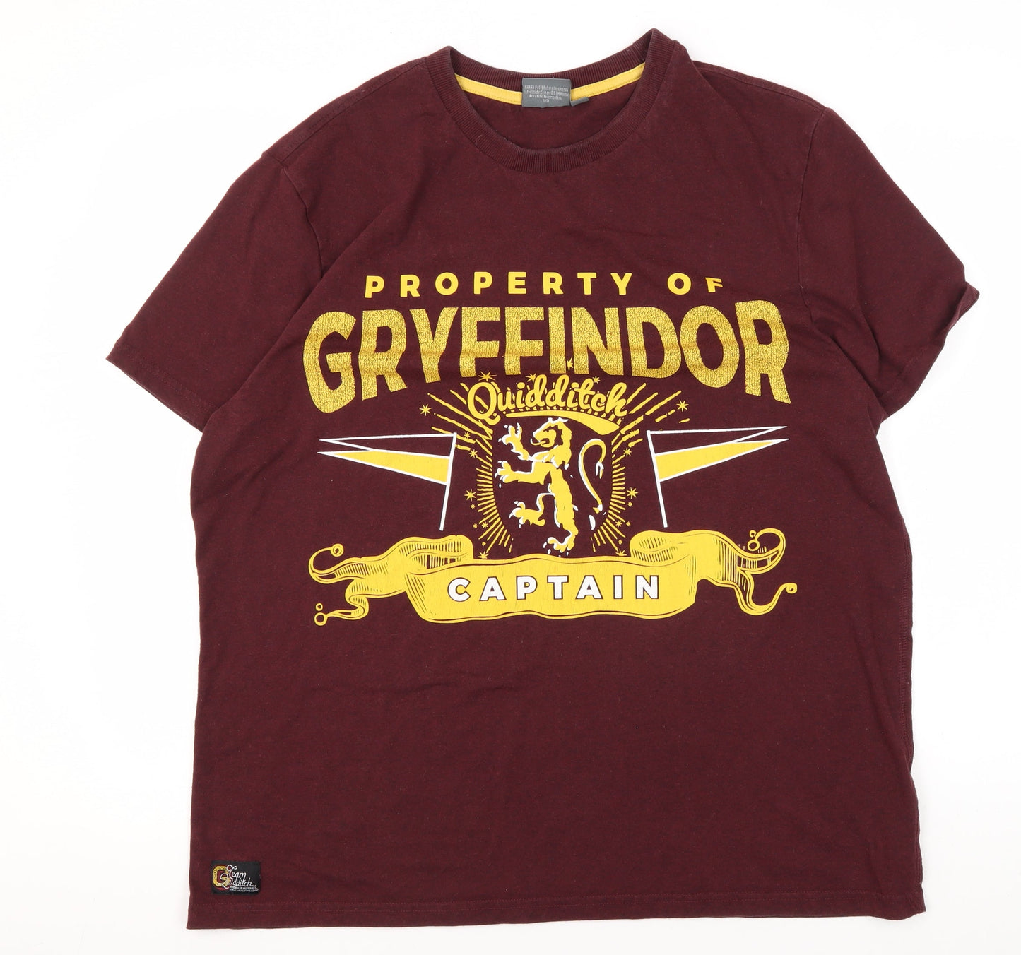 Harry Potter Unisex Red XL T-Shirt, Quidditch Style