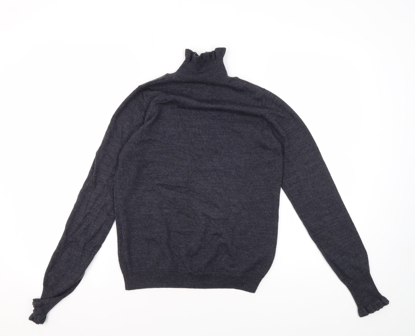 Nümph Women's Black Mock Neck Pullover, Size S