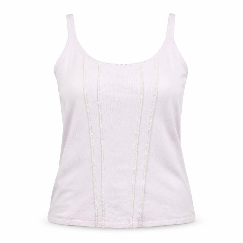 Womens UK Size L Linea Ivory Viscose Blend Tank