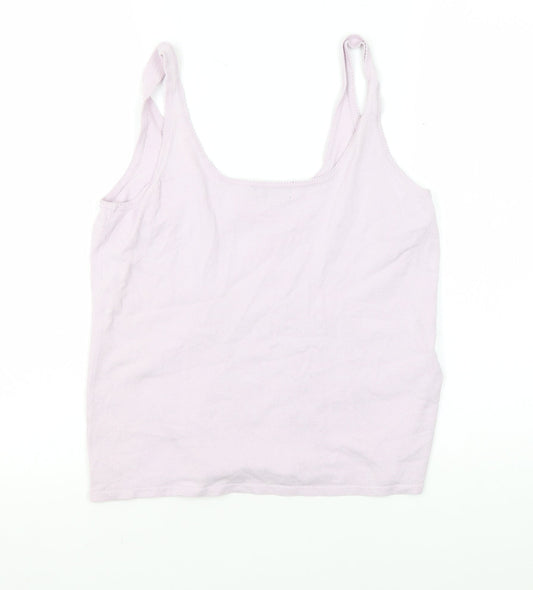 Linea Women's Ivory Knit Camisole Tank L Casual